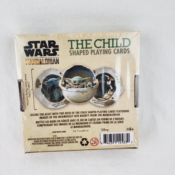 Star Wars Playing Cards The Mandalorian Grogu “Baby Yoda” The Child Shaped Cards - Picture 2 of 2